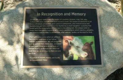 Pitzer College Unveils Historic Animal Recognition Memorial Outside Dining Hall to Inspire Reflection